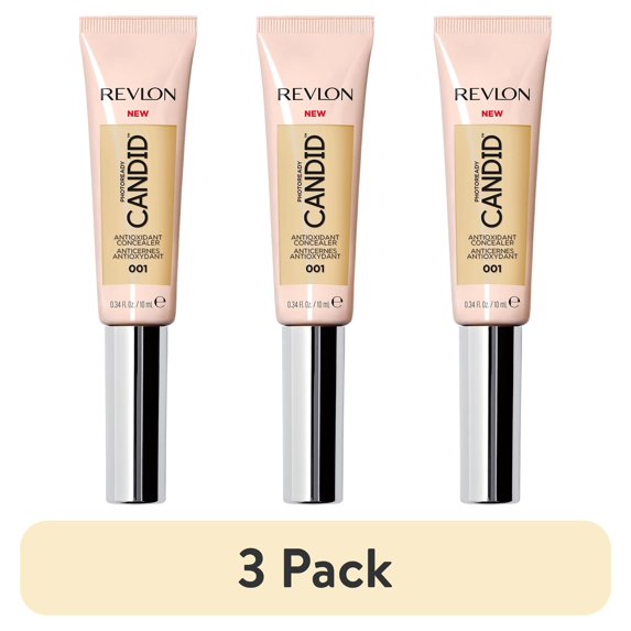 (3 pack) Revlon PhotoReady Candid Antioxidant Concealer, Banana