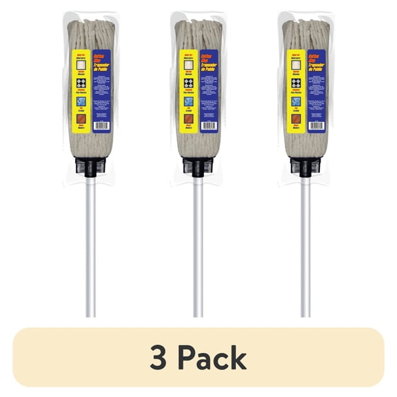 (3 pack) (3 pack) Reynera 2.5oz Cotton Cut-End Deck String Wet Scrub Floor Mop