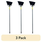 (3 pack) Reynera Household 10" Angle-Cut Poly-Bristle Broom