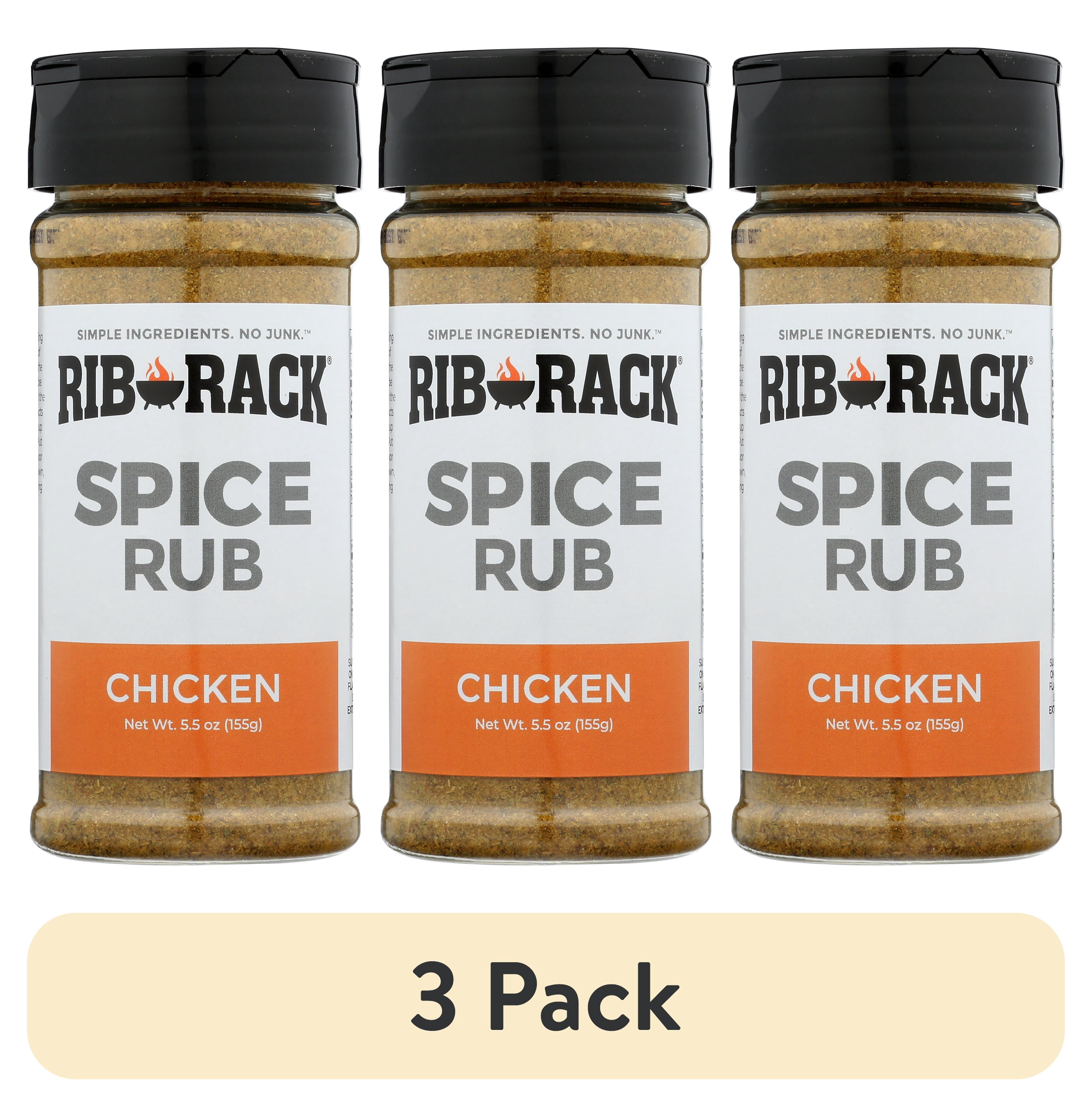 (3 pack) Rib Rack Chicken Rub, 5.5 oz. (Seasoning)