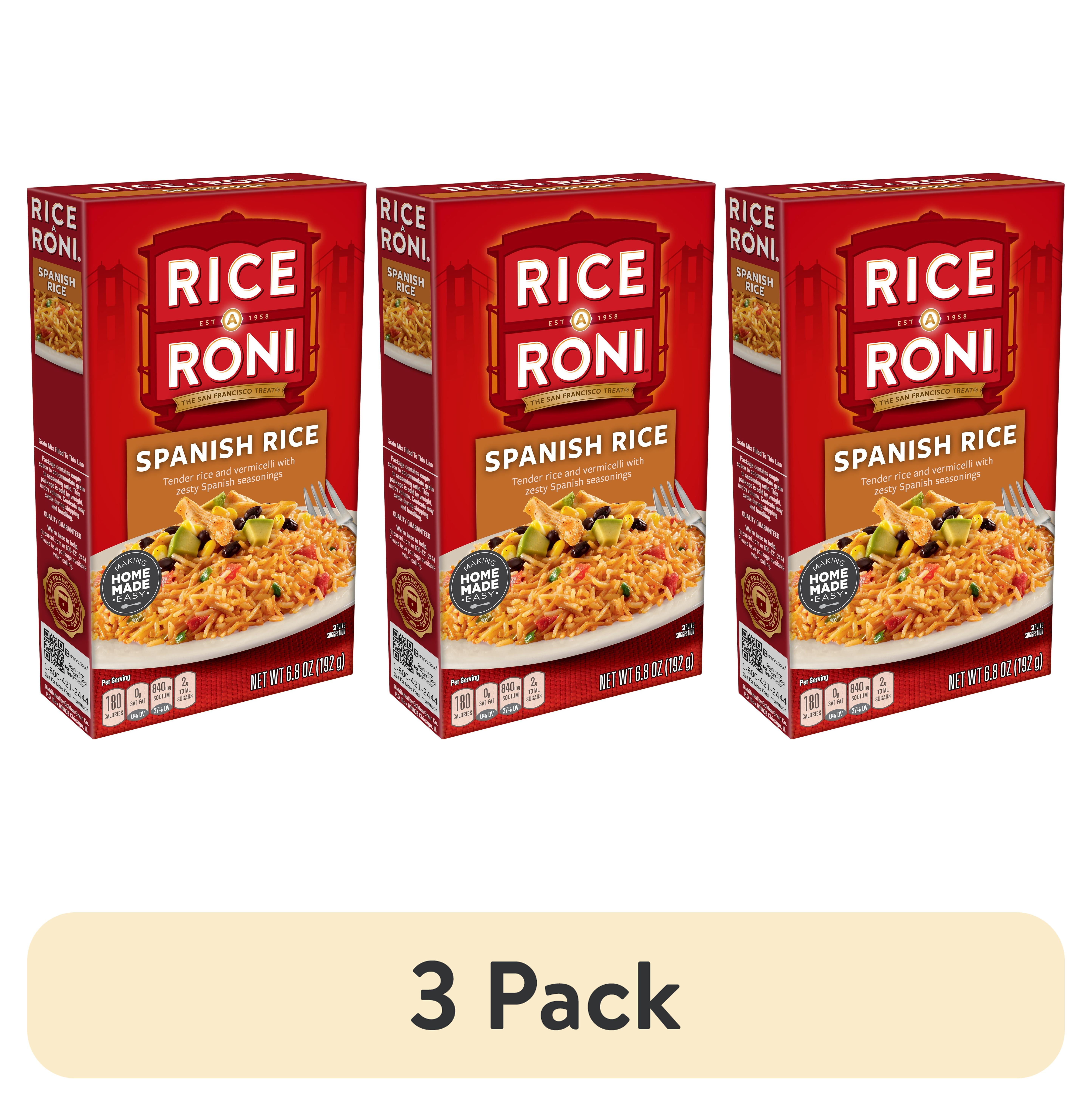 (3 pack) Rice-A-Roni Rice, Spanish Flavor 6.8 oz Box - Walmart.com