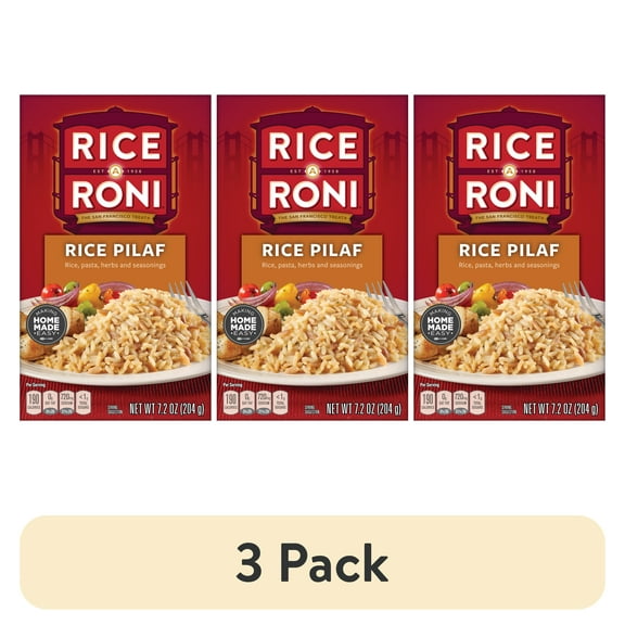 (3 pack) Rice a Roni Rice Pasta Rice Pilaf, 7.2 oz