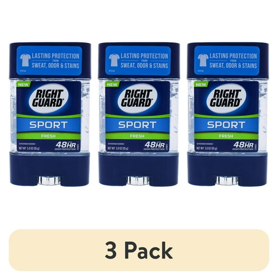(3 pack) Right Guard Sport Antiperspirant Deodorant Gel, Fresh, 3 Ounce