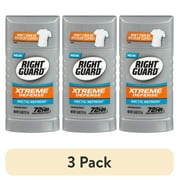3 pack Right Guard Xtreme Defense Solid Antiperspirant & Deodorant for Men, Arctic Refresh, 2.6 oz.