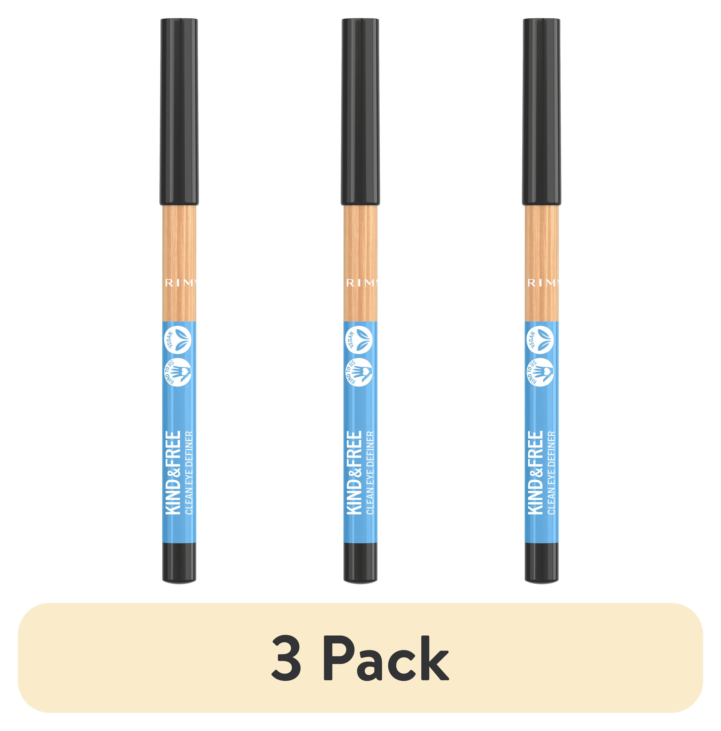 (3 pack) Rimmel Kind & Free Eyeliner Pencil, 1 Pitch, 0.35 oz