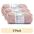 thumbnail image 1 of (3 pack) Ringspun Yarn by Loops & Threads - Yarn for Knitting - Crochet - Weaving - and Arts & Crafts - Pink - Acrylic Blend - 6 oz, 1 of 3