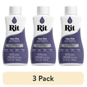 (3 pack) Rit All Purpose Liquid Dye, Navy Blue, 8 fl oz