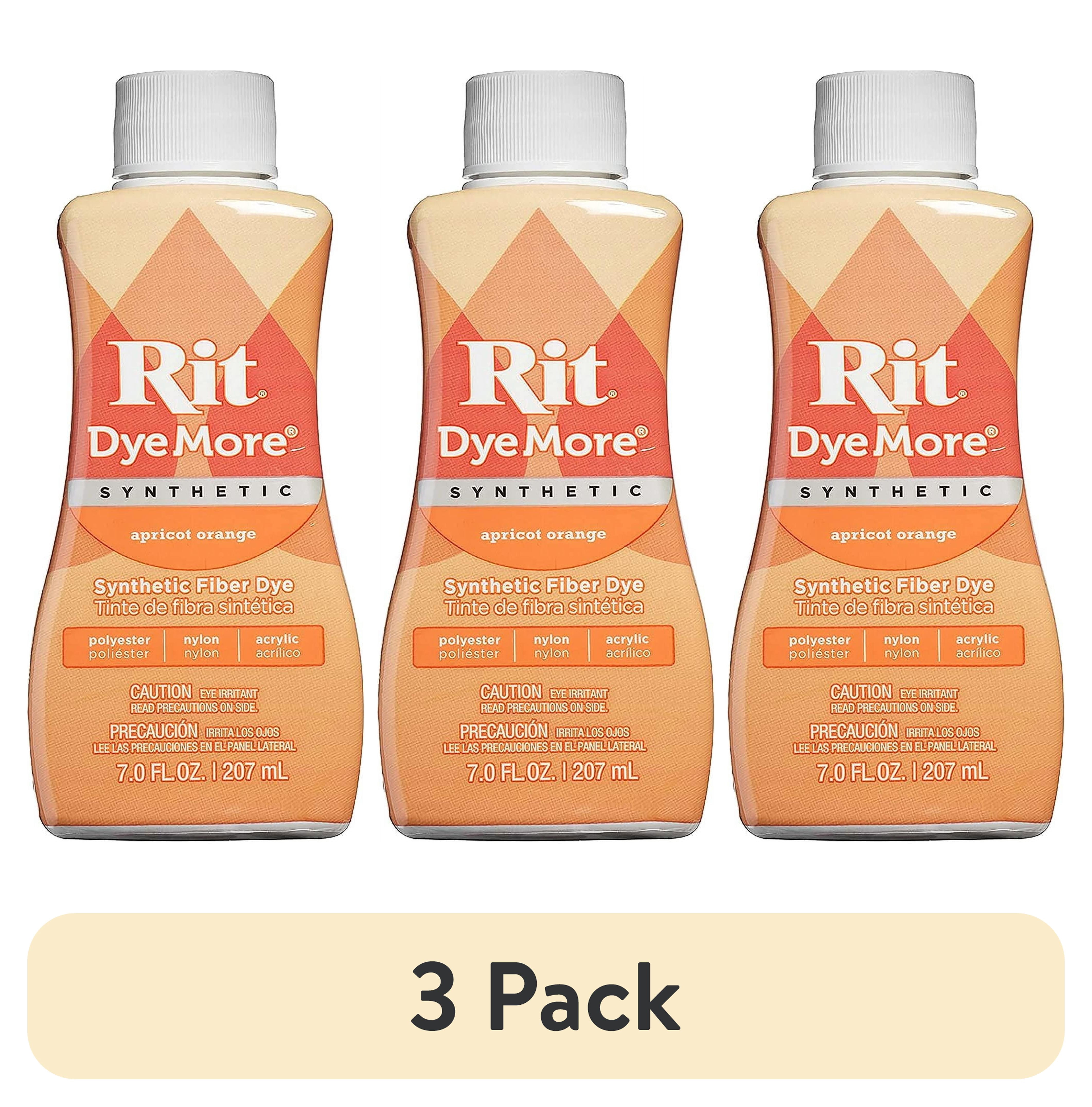(3 pack) Rit DyeMore Dye for Synthetics, Apricot Orange, 7 fl. oz.