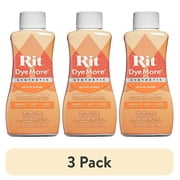 3 pack Rit DyeMore Dye for Synthetics, Apricot Orange, 7 fl. oz.
