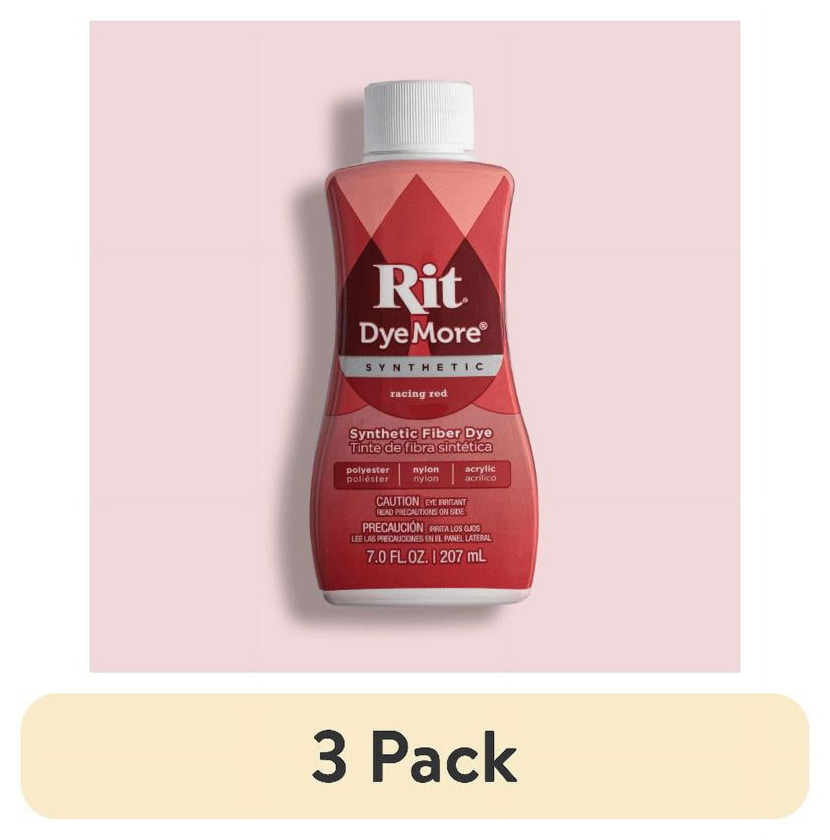 Maroon Rit Dye (3 pack) Rit DyeMore Synthetic Fabric Dye – 7 fl oz Bottle, Color for ...