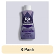 3 pack Rit DyeMore Synthetic Fabric Dye   7 fl oz Bottle, Color for Polyester, Nylon & Acrylic Surfaces- Royal Purple