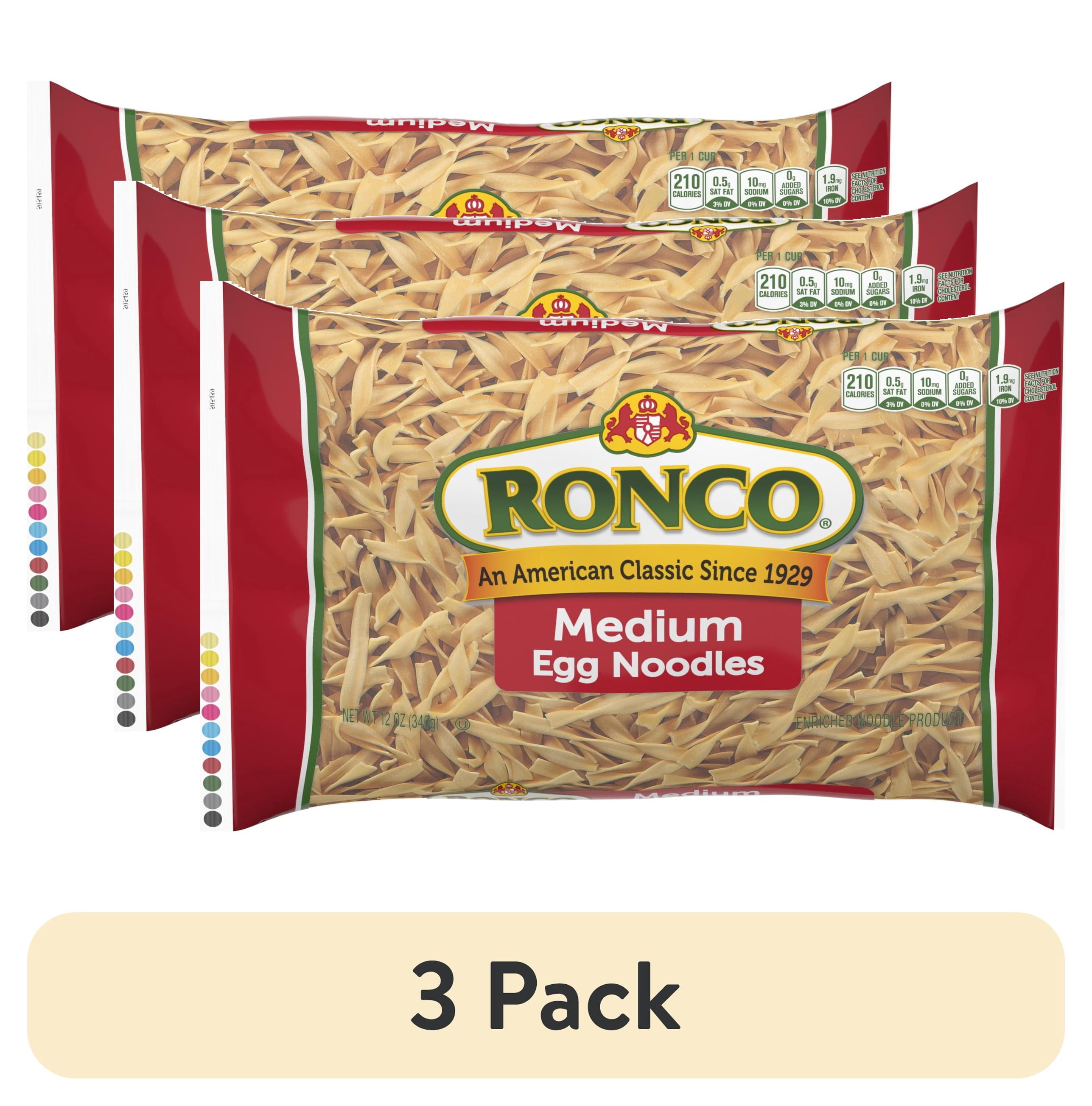 (3 pack) Ronco 12 oz Medium Egg Noodle