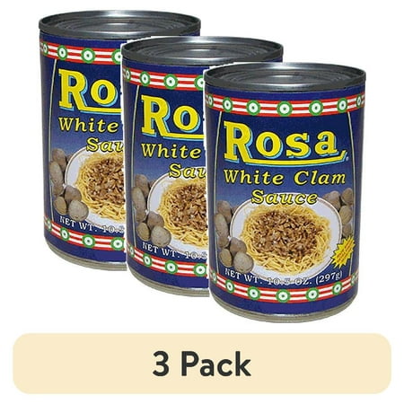 (3 pack) Rosa 10.5 oz White Clam Sauce for Spaghetti or Linguine