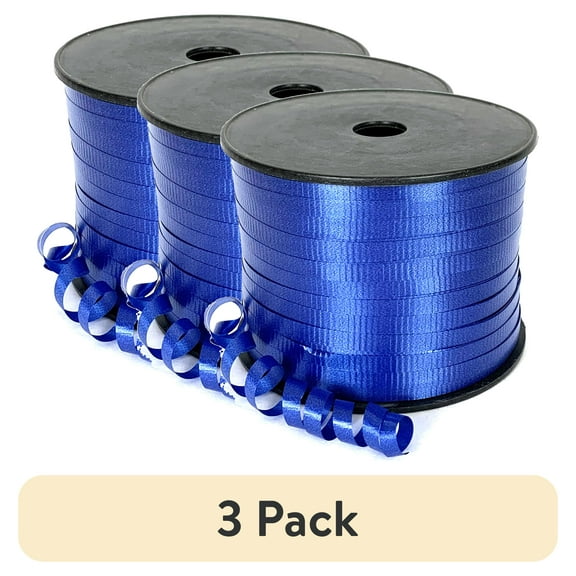 (3 pack) Royal Blue Curling Ribbon, 350 Yards by Gwen Studios