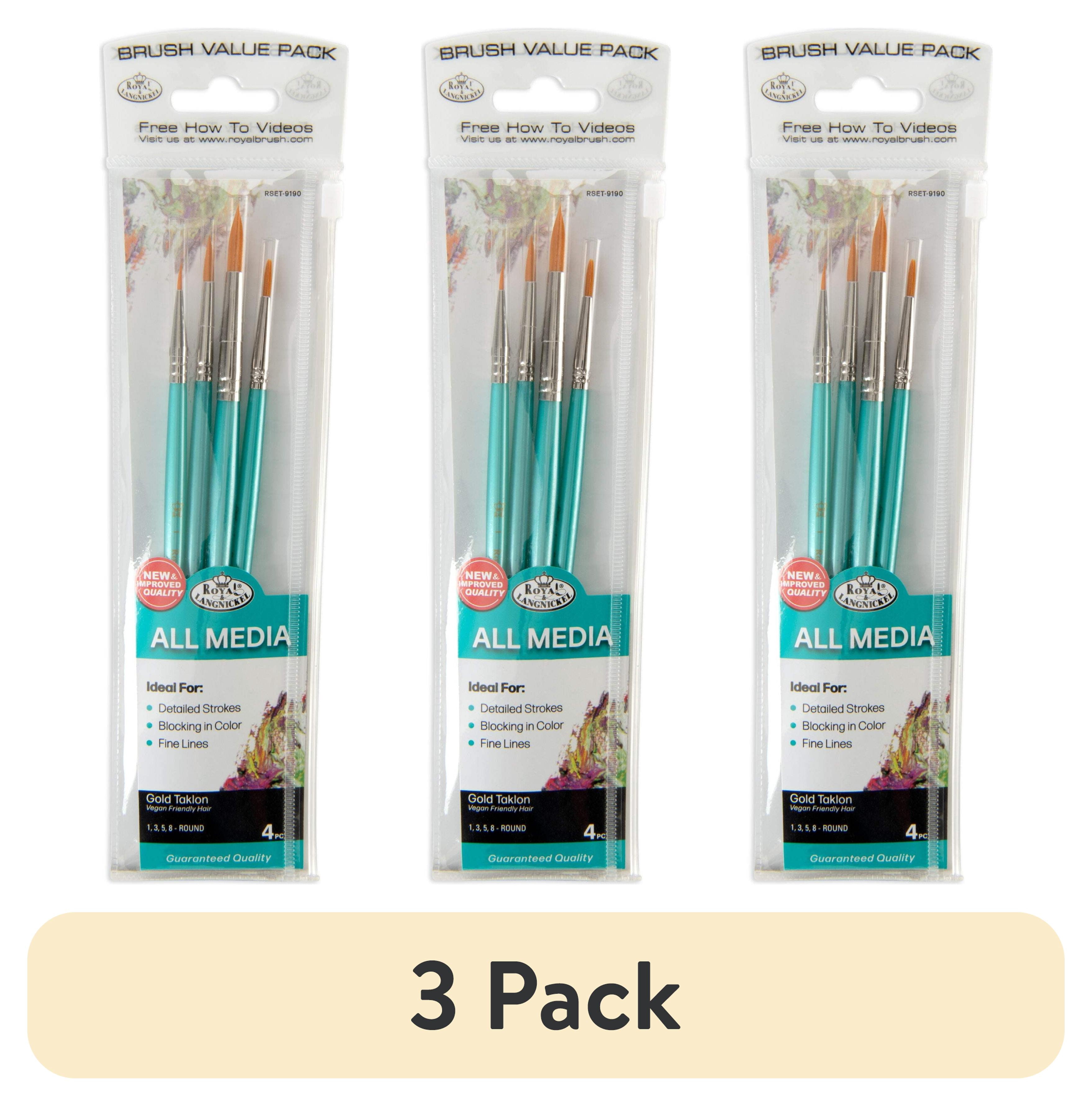 Royal & Langnickel Assorted Shapes Golden Taklon Acrylic Art