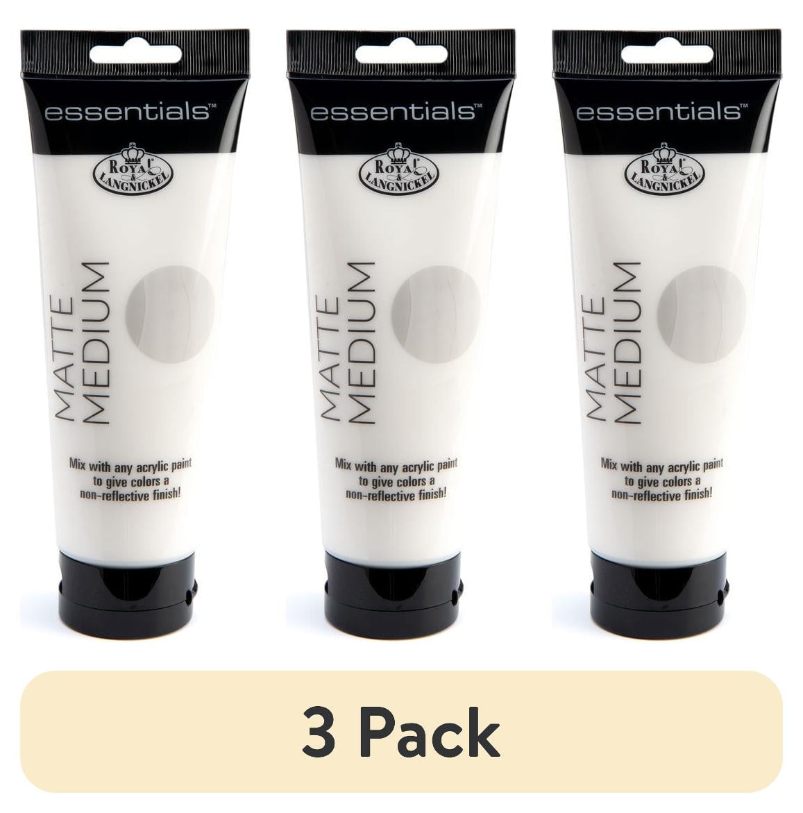 (3 pack) Royal & Langnickel - Essentials 250ml Matte Acrylic Paint Medium