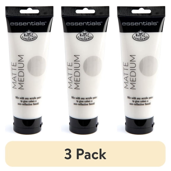 (3 pack) Royal & Langnickel - Essentials 250ml Acrylic Painting Matte Medium