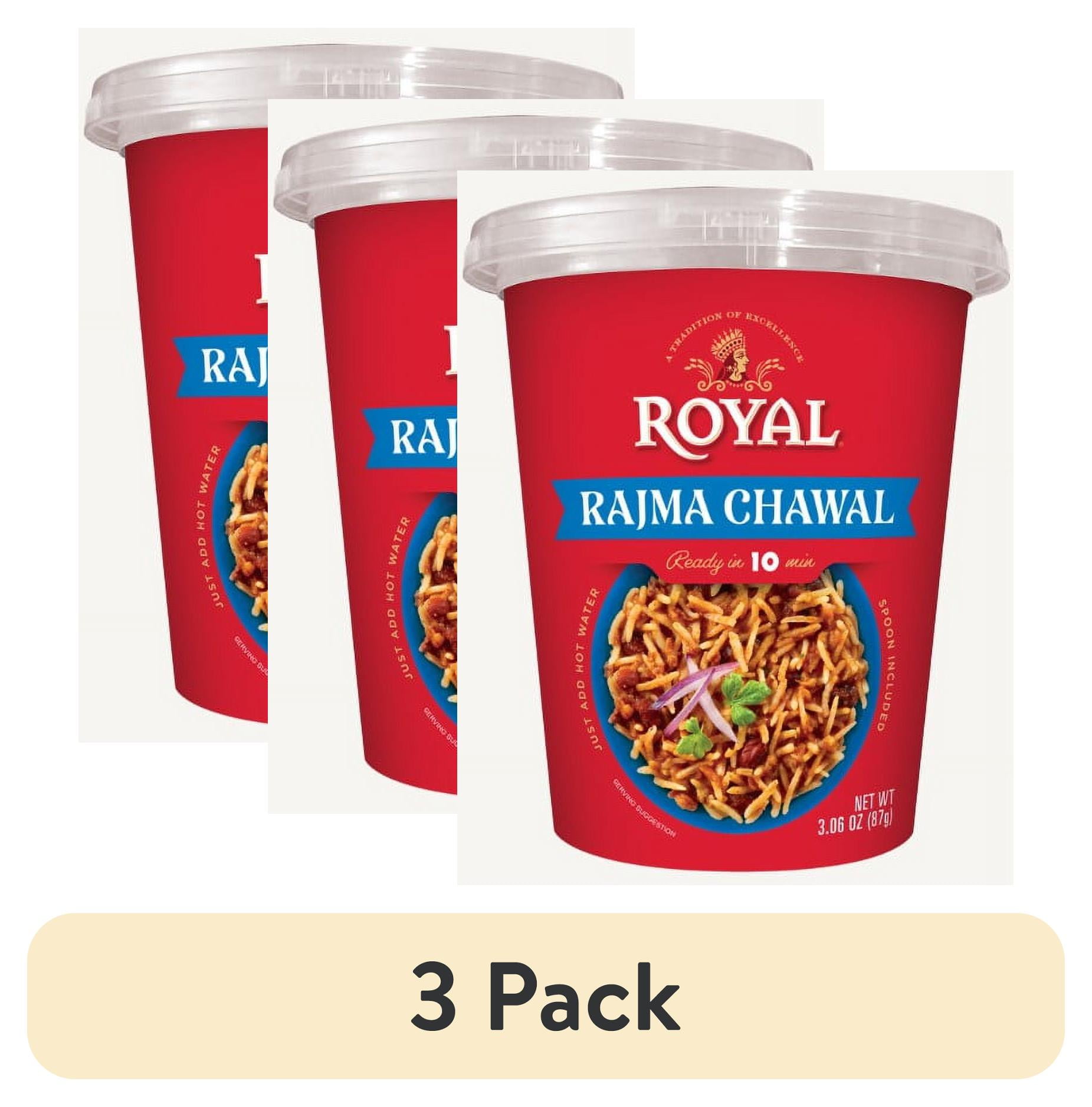 (3 pack) Royal Rajma Chawal Rice Microwavable Cup, 3.0 oz