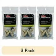 (3 pack) Rubbermaid Fast Track Garage Storage Rail Hardware Pack