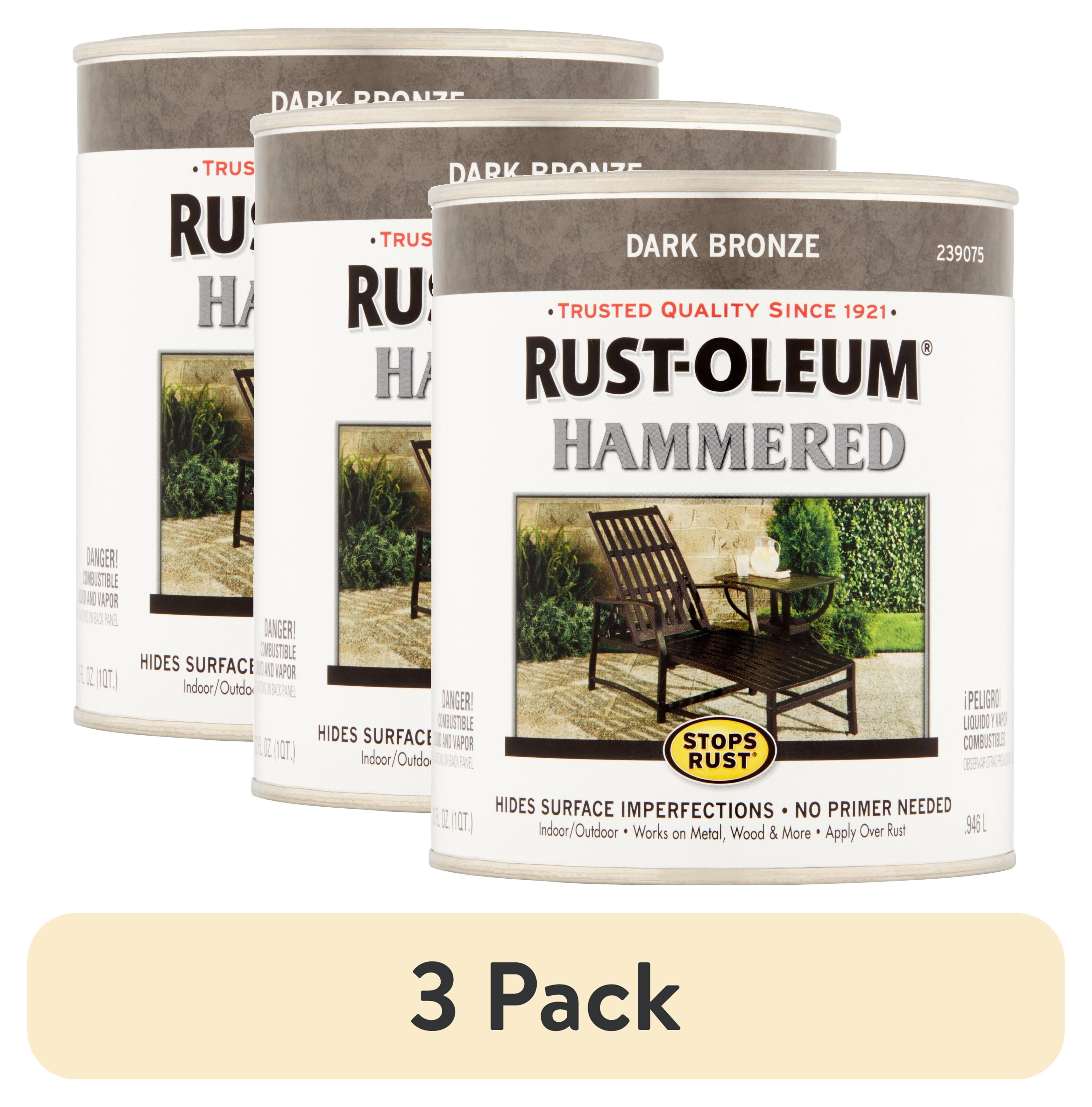 【新品・未使用】PAGE UNE 03 / 04 Dark Bronze, Rust-Oleum Stops Rust Hammered Paint- Quart, 2