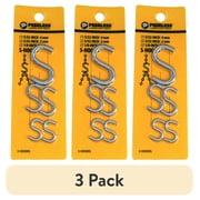 (3 pack) Peerless S-Hook Assortment Pack, 5/32, 3/32 ,1/8 inch, Zinc Plated, 4717138