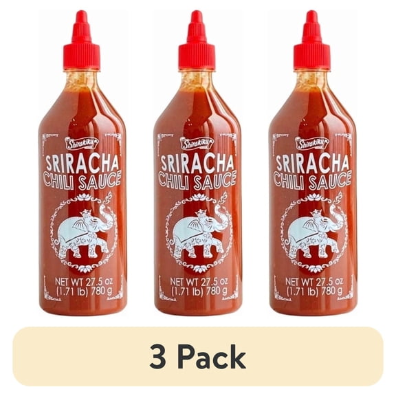 (3 pack) SHIRAKIKU Sriracha Chili Sauce, 27.5 oz