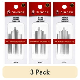 SINGER Sharps Steel Hand-Sewing Needles, Sizes 1/5, 16