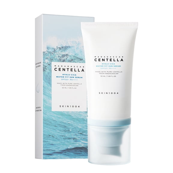 (3 pack) SKIN1004 Madagascar Centella, Hyalu-Cica Water-Fit Sun Serum SPF 50+ PA++++, 1.69 fl oz (50 ml)