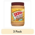 thumbnail image 1 of (3 pack) SKIPPY Natural Creamy Peanut Butter Spread with Honey, 6 g Protein Per Serving, Shelf-Stable, 40 oz Plastic Jar, 1 of 9