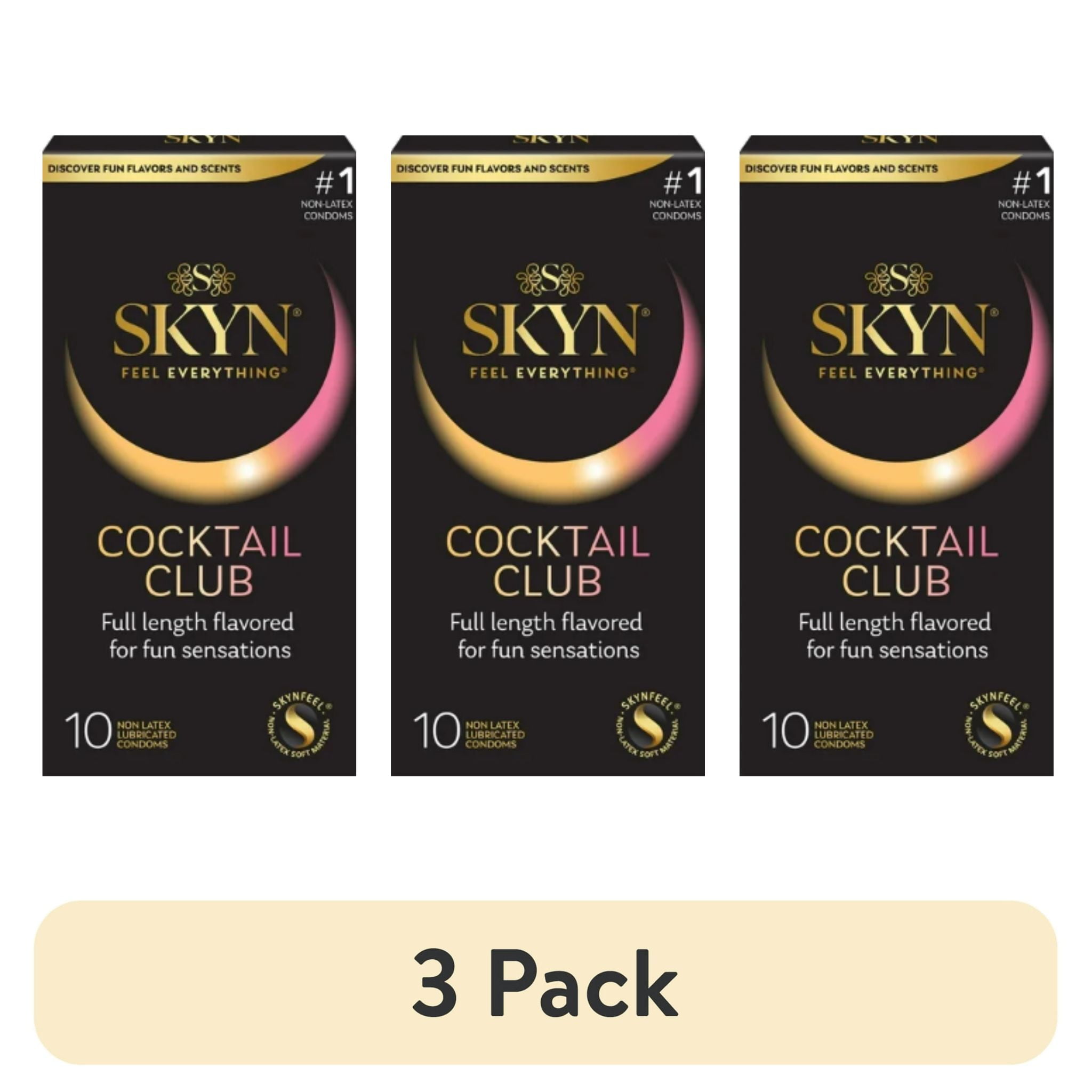 skyn cocktail club flavored non-latex lubricated condoms SKYN