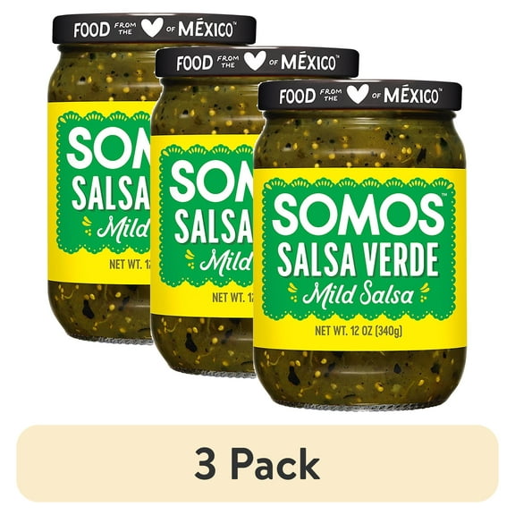(3 pack) SOMOS Mild Salsa Verde, 12 oz