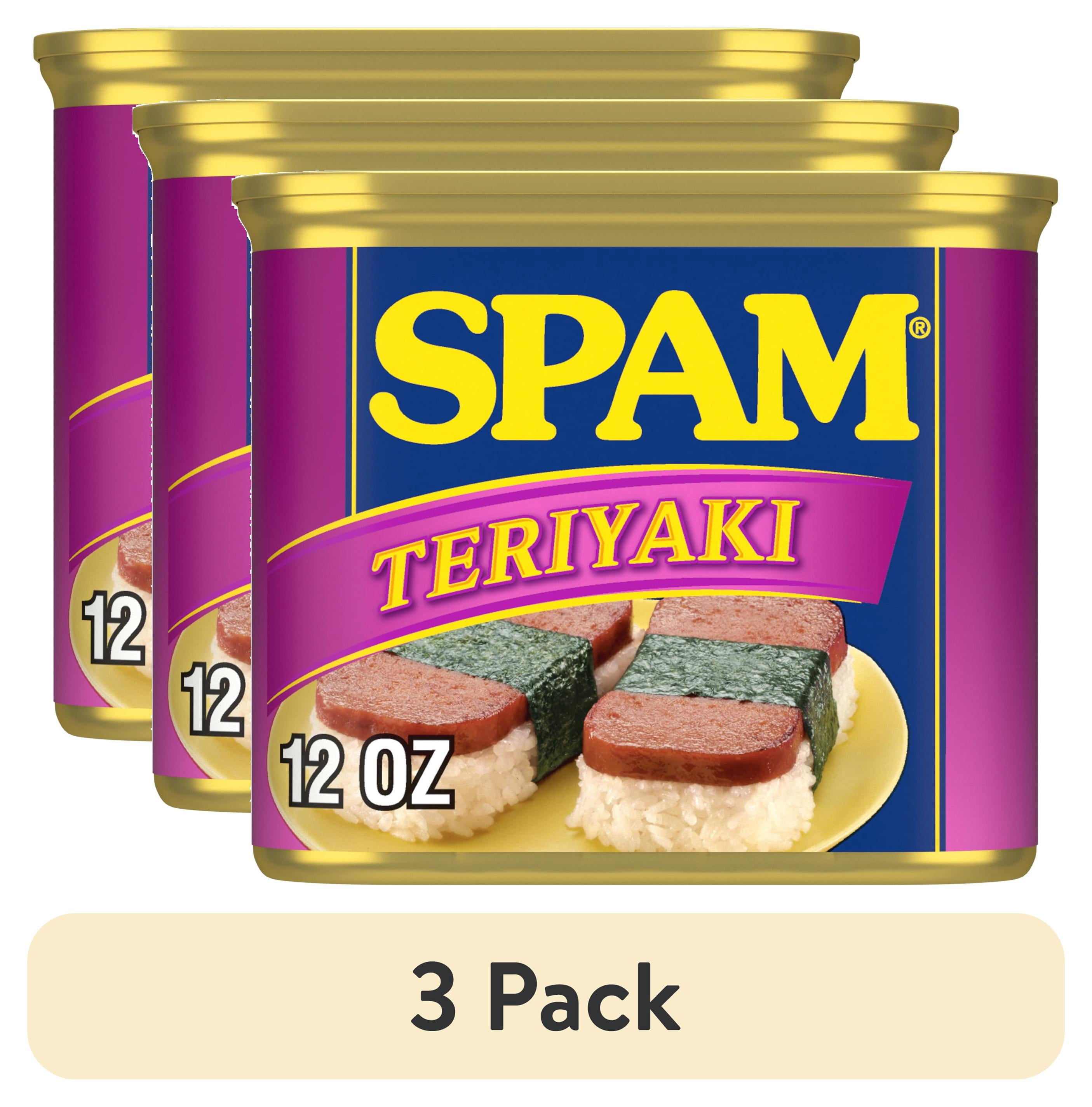 (3 pack) SPAM Teriyaki, Shelf-Stable Meat, 12 oz Aluminum Can