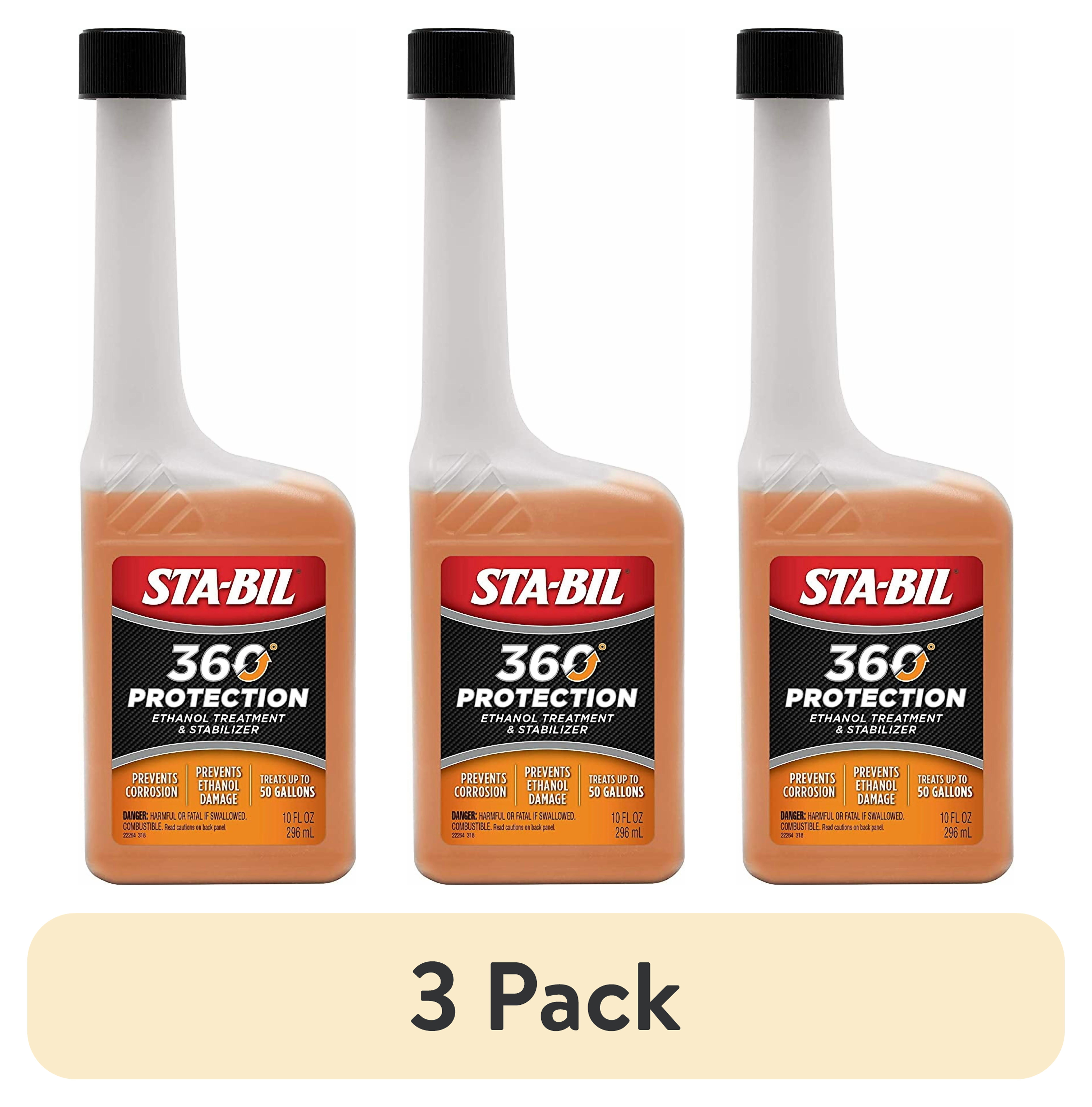 (3 pack) STA-BIL In-Season Protection Cleans Injectors, Increases Mileage & Prevents Corrosion, 10 fl. oz. (22264)