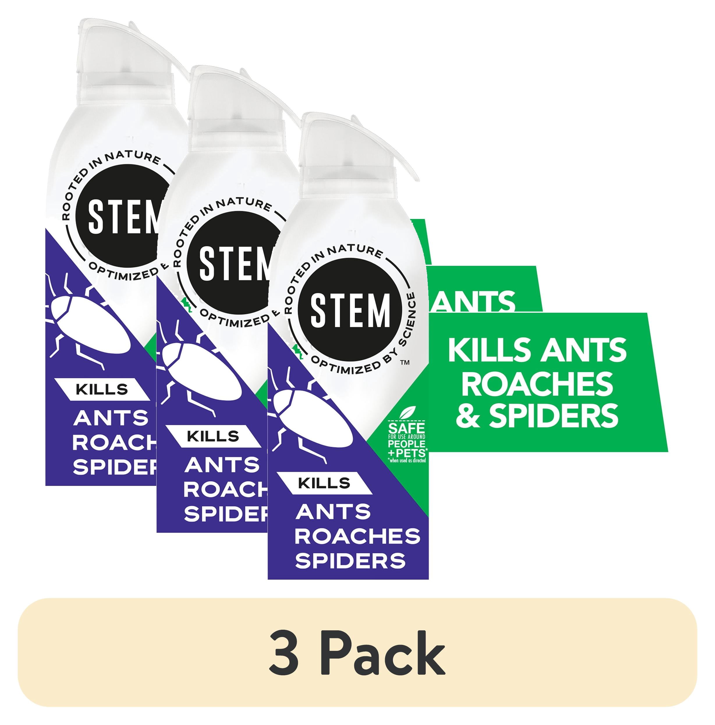 (3 pack) STEM Indoor and Outdoor Ants, Roaches and Spiders Insect Killer Bug Spray, 10 oz
