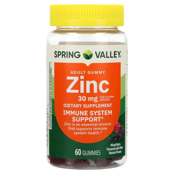 (3 pack) SV Zinc, 30 mg, 60 Gummies