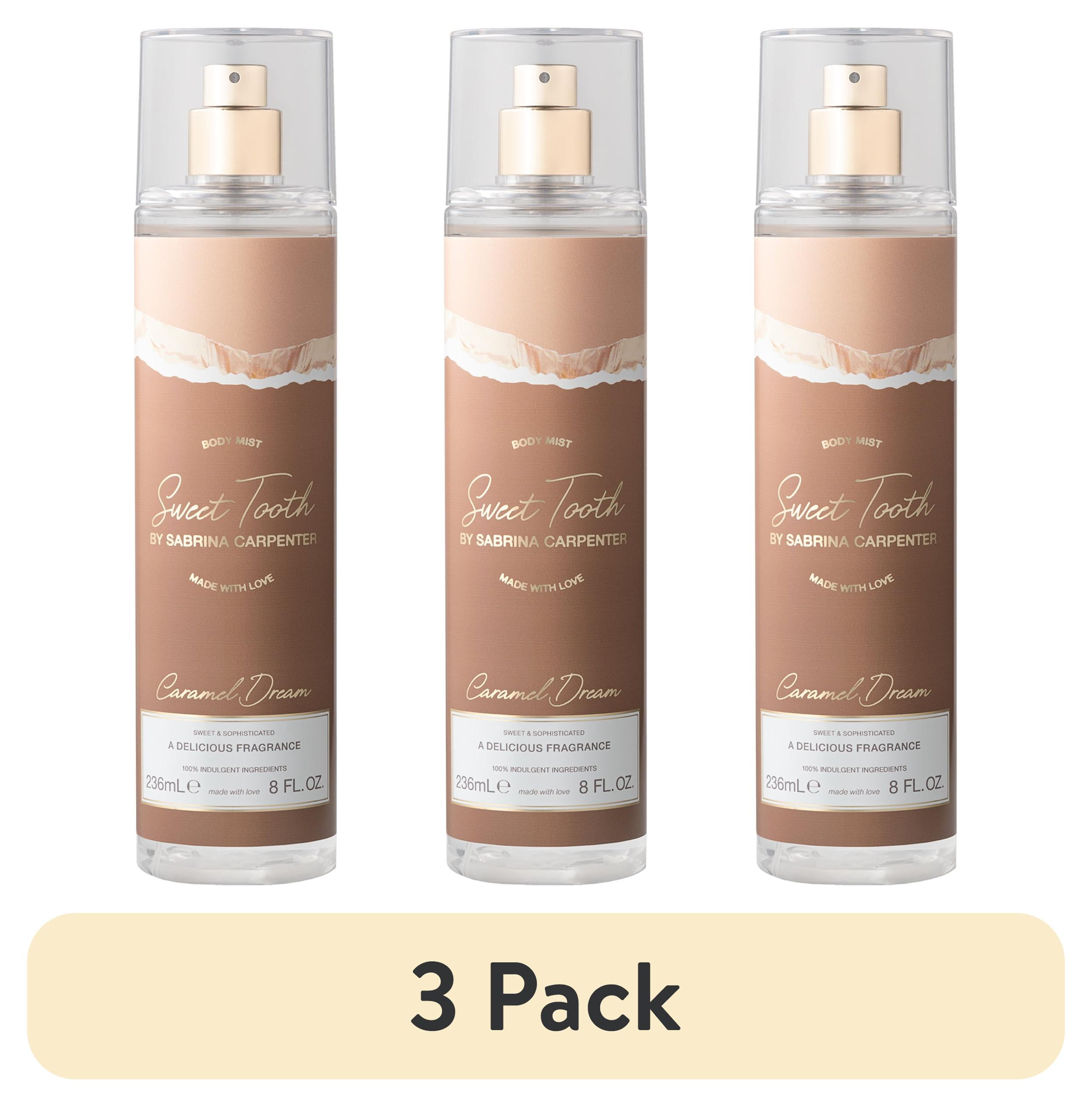 (3 pack) Sabrina Carpenter Sweet Tooth Caramel Dream Body Spray for Women, 8 oz