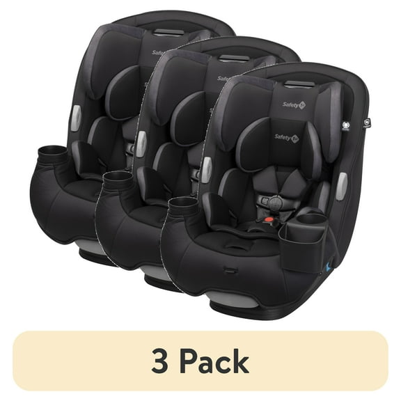 (3 pack) Safety 1st Grow and Go Sprint All-in-One Convertible Car Seat, Black Beauty II, Infant & Toddler