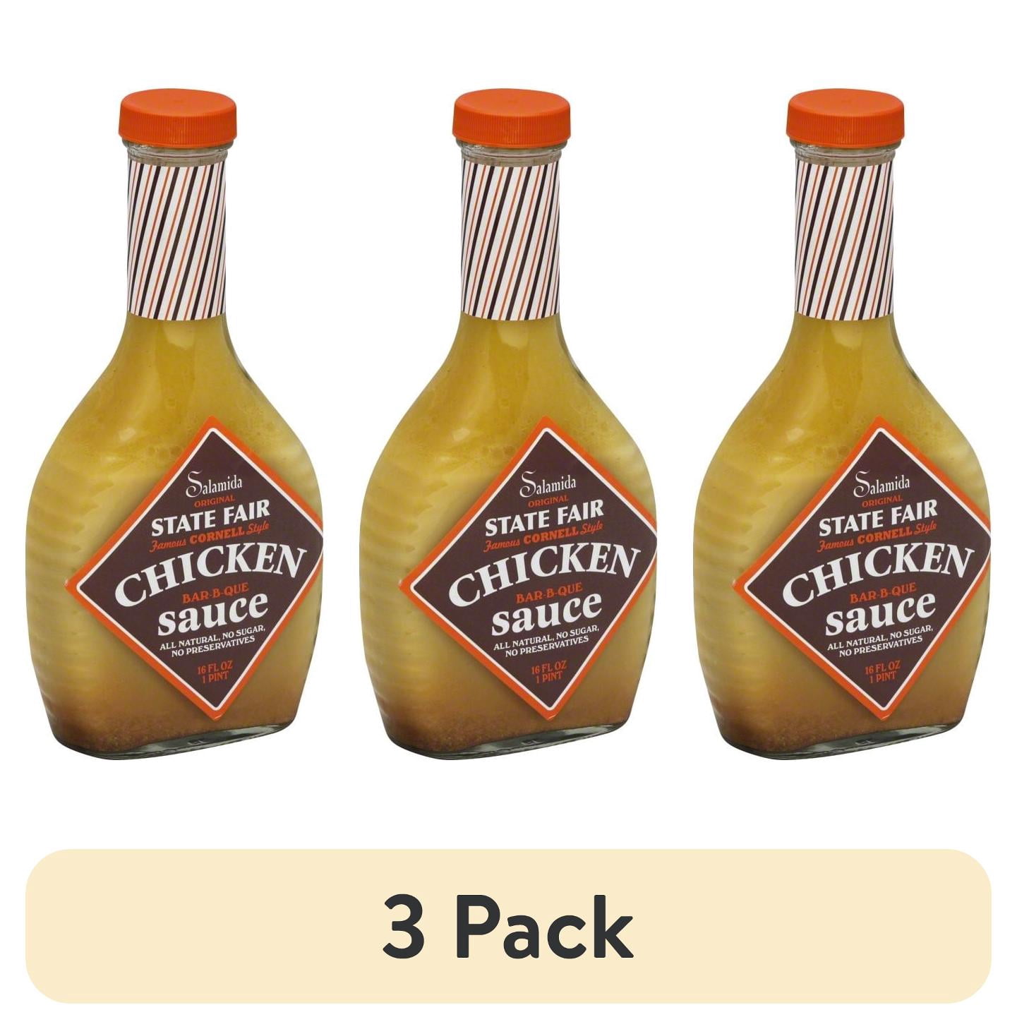 (3 pack) Salamida Original State Fair Famous Cornell Style Chicken BBQ Sauce