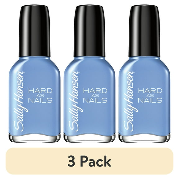 (3 pack) Sally Hansen Hard as Nails Nail Polish, Hard Bitten, 0.45 oz, No Chipping or Splitting