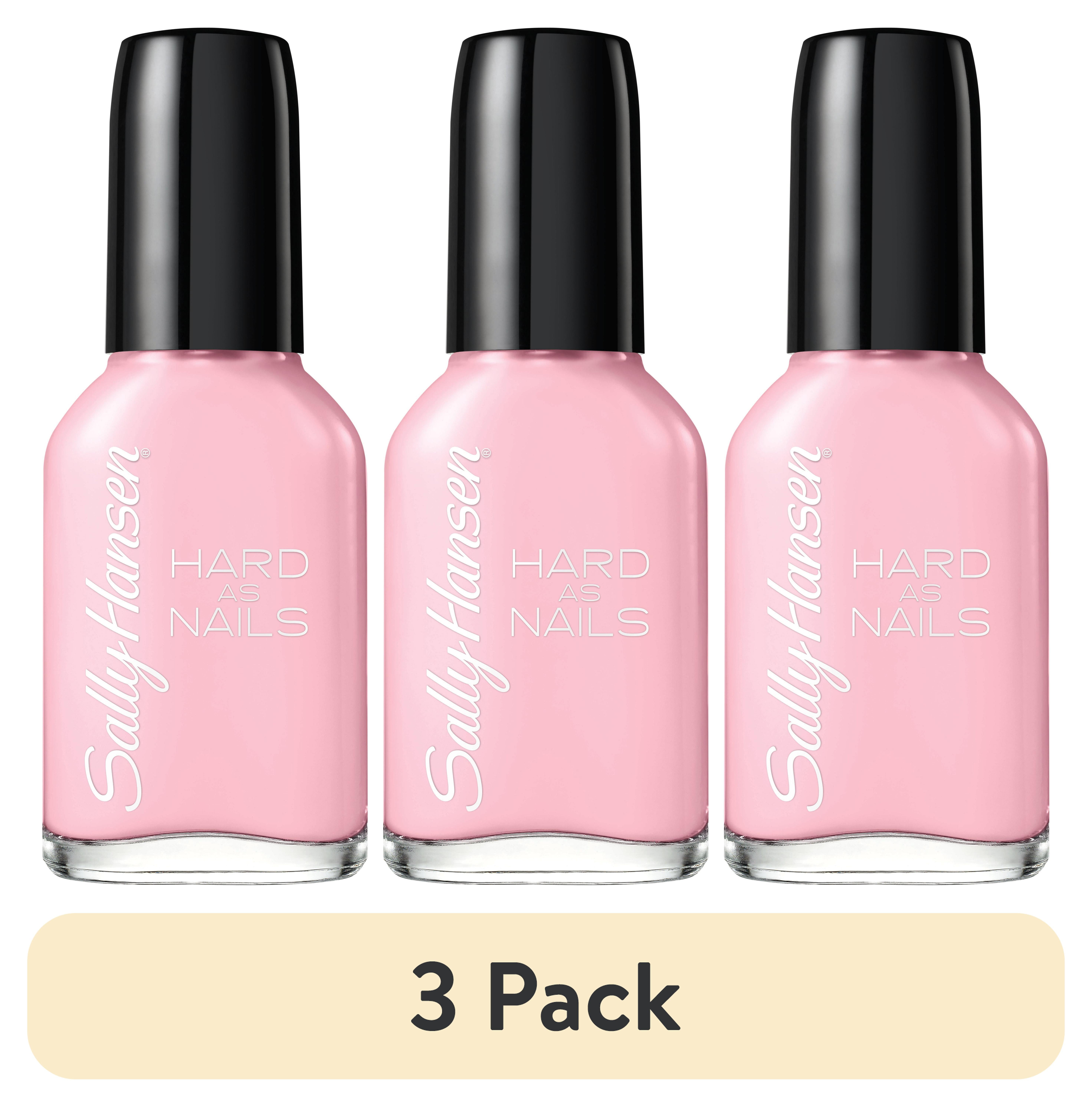 (3 pack) Sally Hansen Hard as Nails Nail Polish Hard Core Party 0 45
