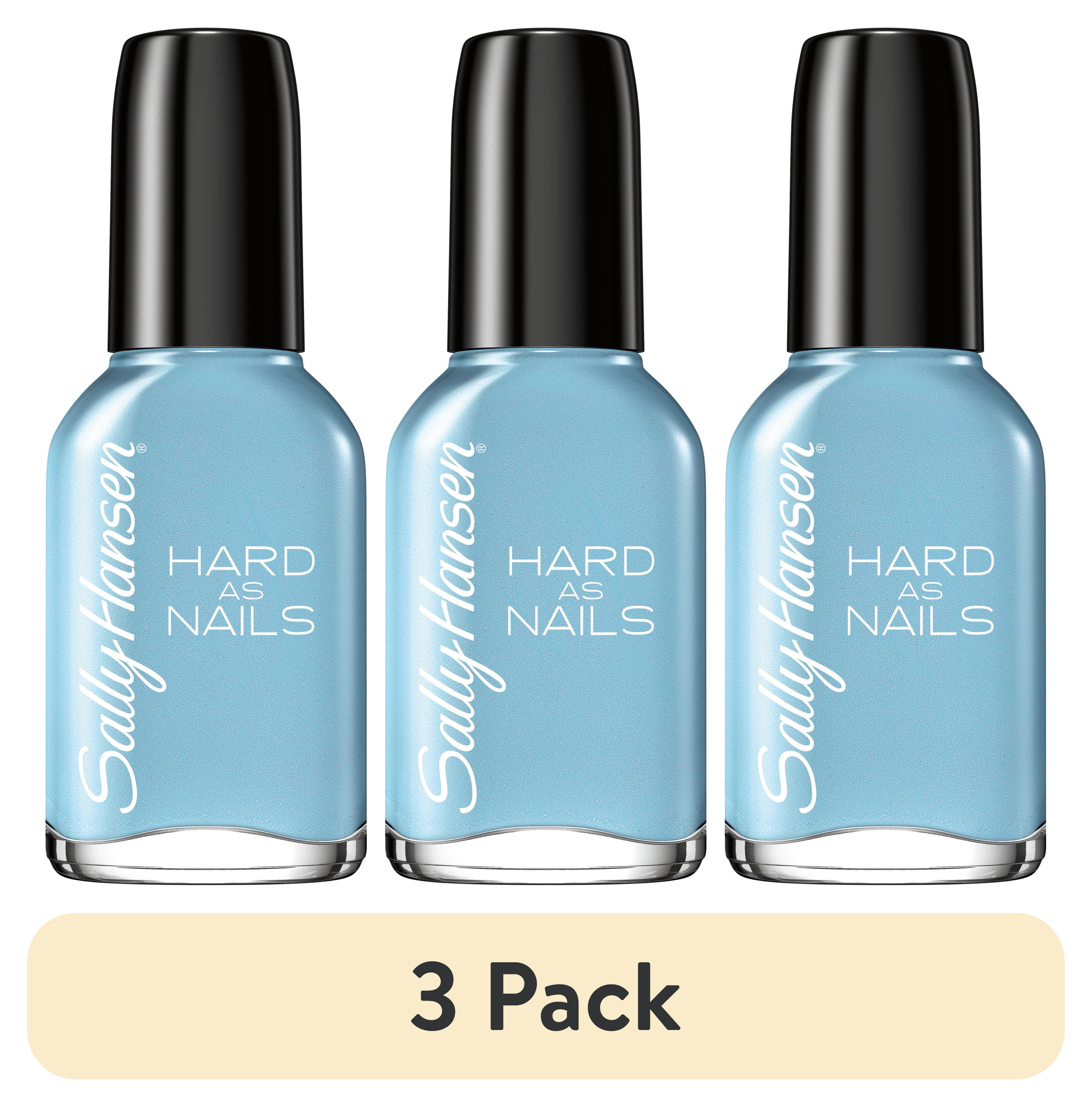 (3 pack) Sally Hansen Hard as Nails Nail Polish, N-Ice Rock, 0.45 oz, No Chipping or Splitting