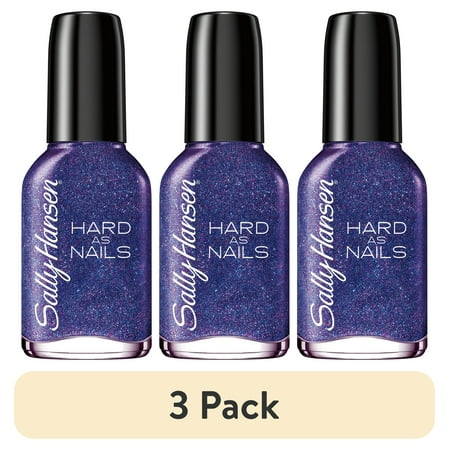 (3 pack) Sally Hansen Hard as Nails Nail Polish, Stellar Explosion, 0.45 oz, No Chipping or Splitting