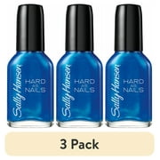(3 pack) Sally Hansen Hard as Nails Nail Polish, Sturdy Sapphire, 0.45 oz, No Chipping or Splitting