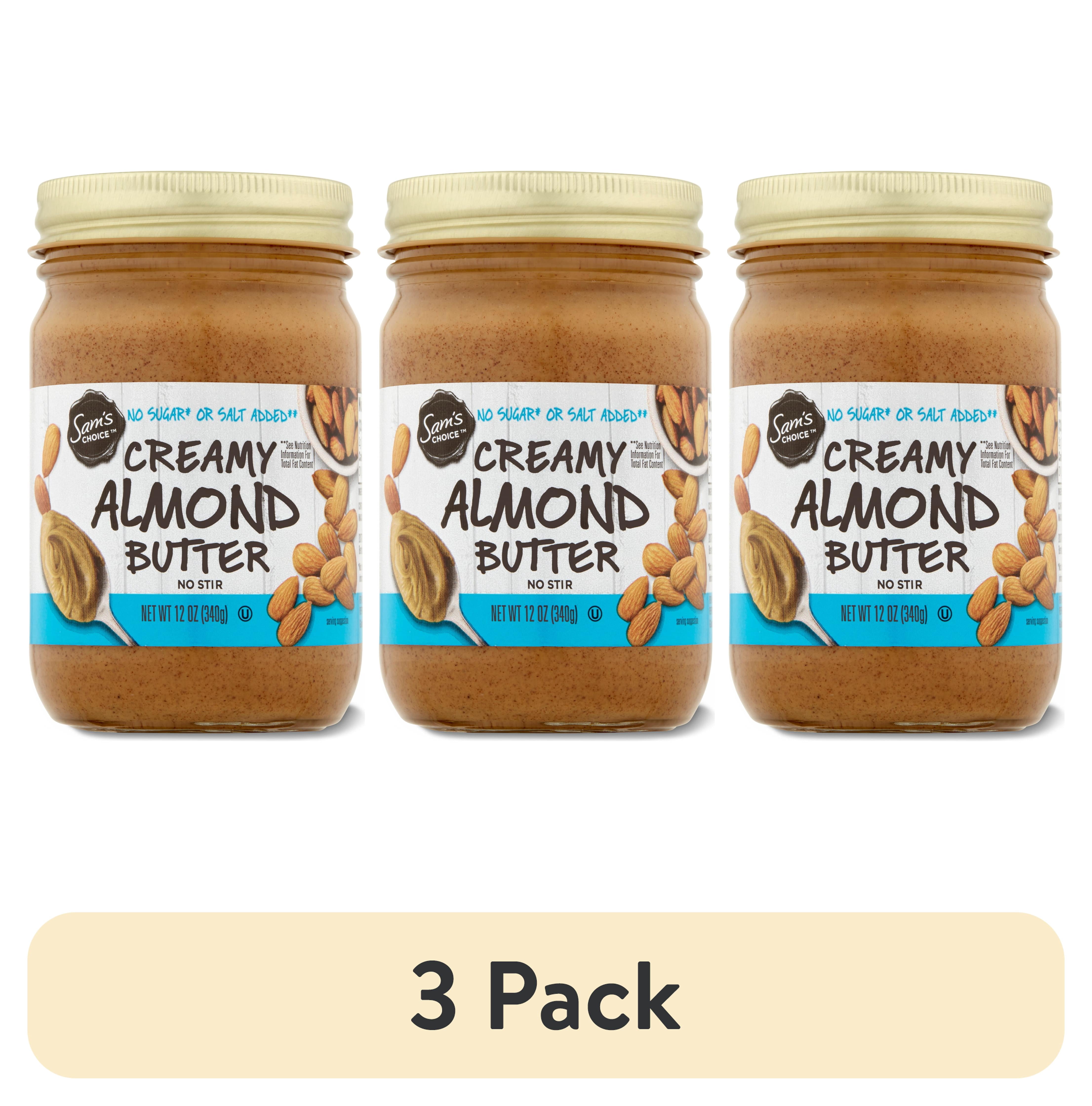 (3 pack) Sam's Choice Creamy Almond Butter, 12 oz