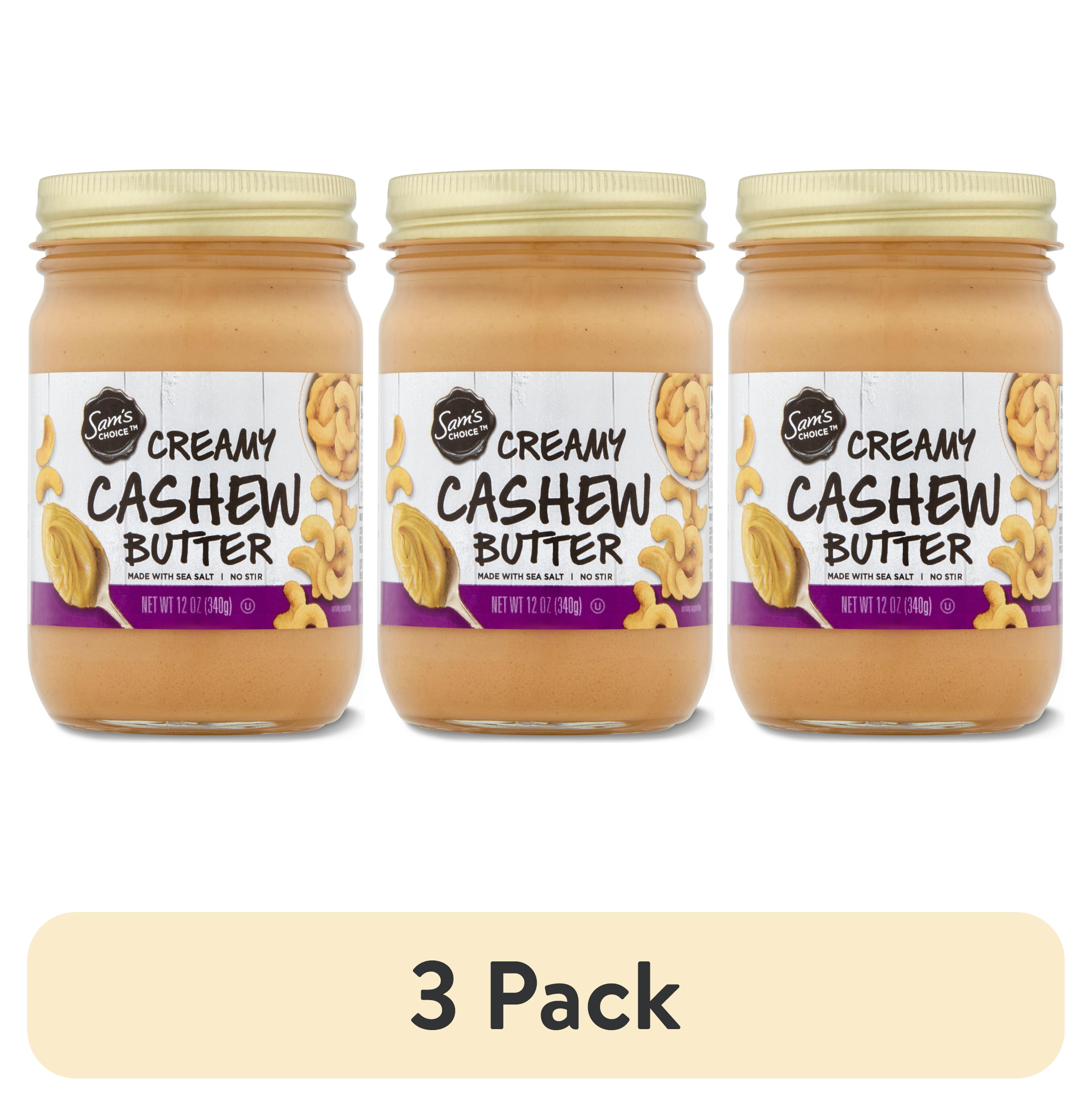 (3 pack) Sam's Choice Creamy Cashew Butter, 12 oz