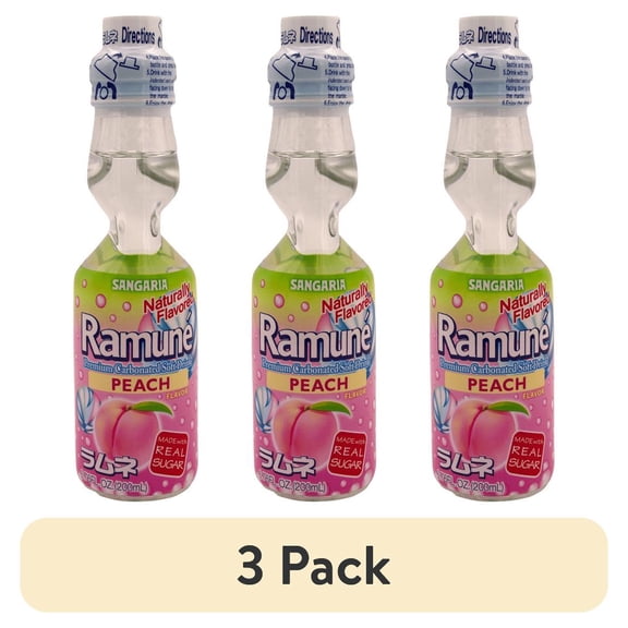 (3 pack) Sangaria Ramun, Premium Carbonated Soft Drink