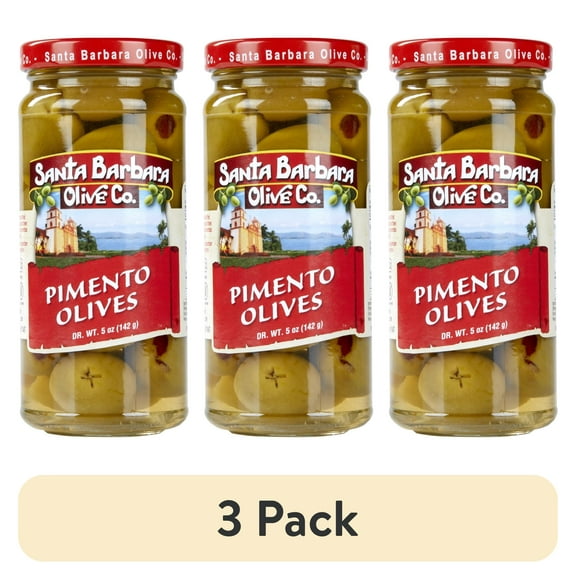 (3 pack) Santa Barbara Pimento Stuffed Olives 5 oz
