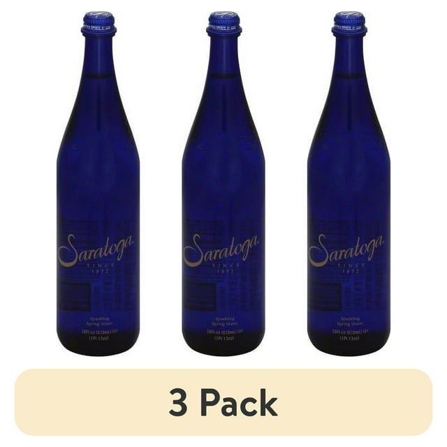 (3 pack) Saratoga Sparkling Spring Water, 28 Fl. Oz.