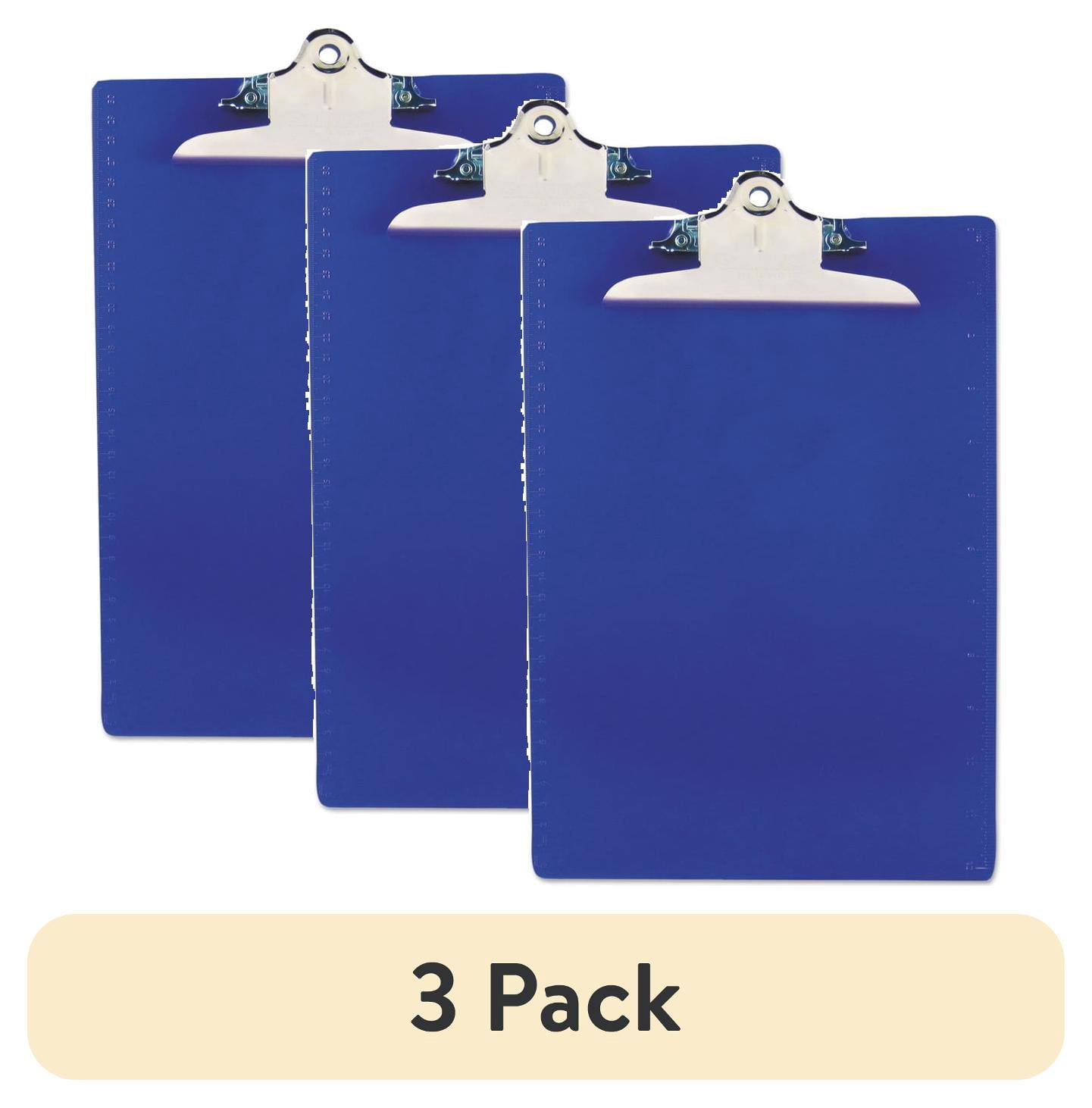 (3 pack) Saunders, SAU21602, Recycled Plastic Clipboards, 1 / Each, Blue