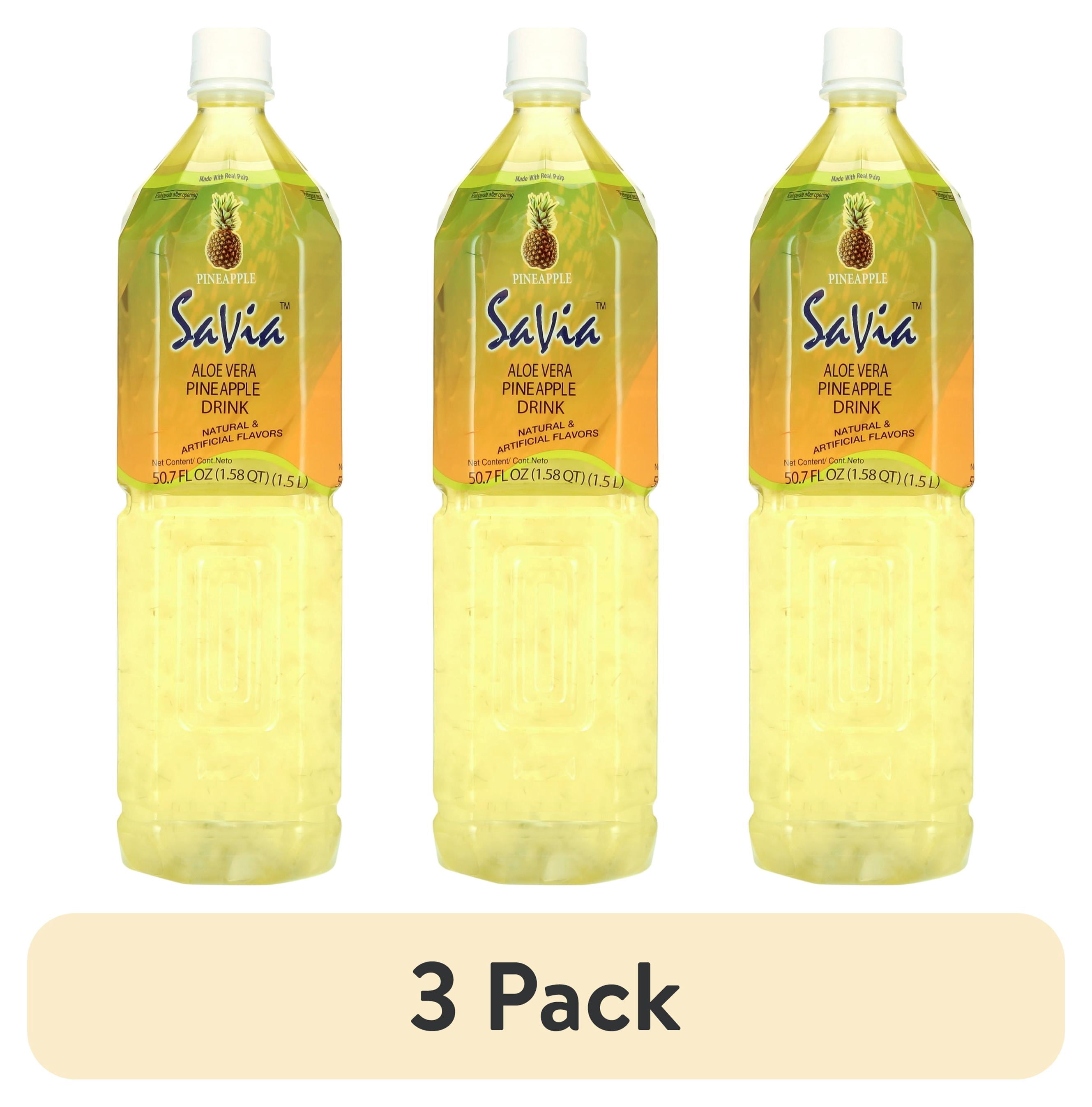 3 pack) Savia Aloe Vera Juice, Pineapple, 50.7 Fl Oz - Walmart.com